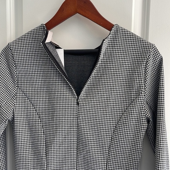 H&M new with tags houndstooth print 3/4 sleeve shirt - Picture 9 of 10